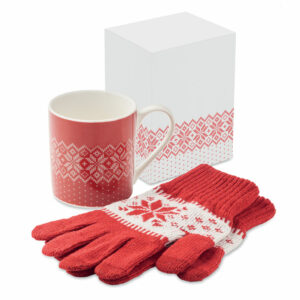 Set mug et gants hiver