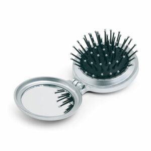 Brosse/miroir pliable