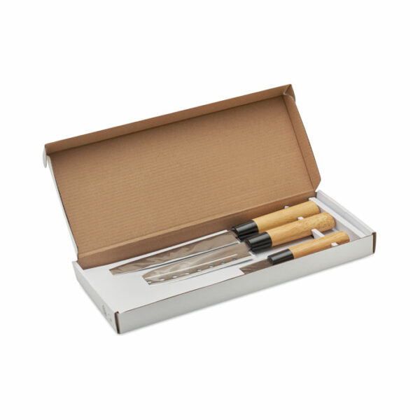 Set 3 couteaux style japonais