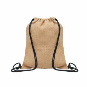 Sac à cordon en jute