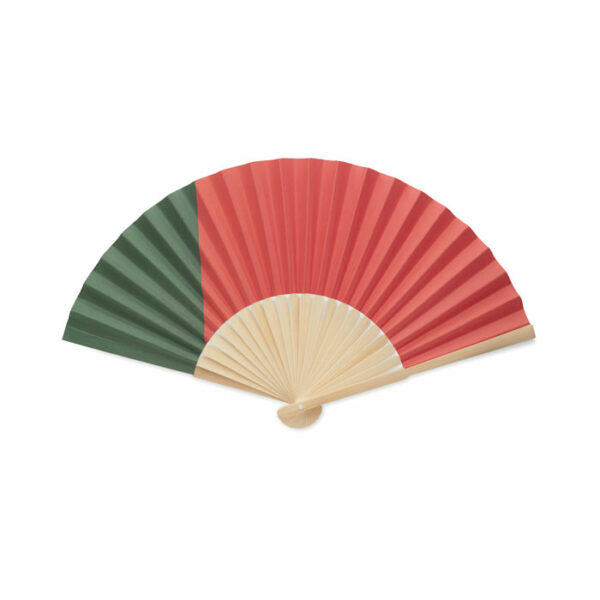 Eventail à motif de drapeau