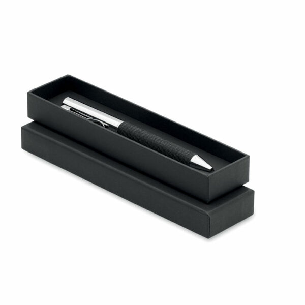 Stylo bille twist métal +boîte