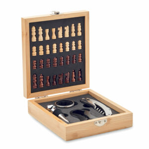 Set à vin et jeu d'échecs