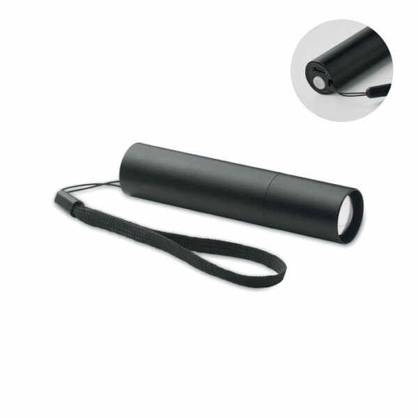 Lampe rechargeable en alu.