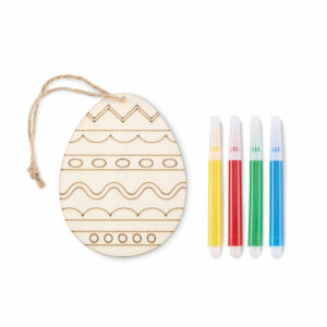 Set de peinture sur œuf en bois