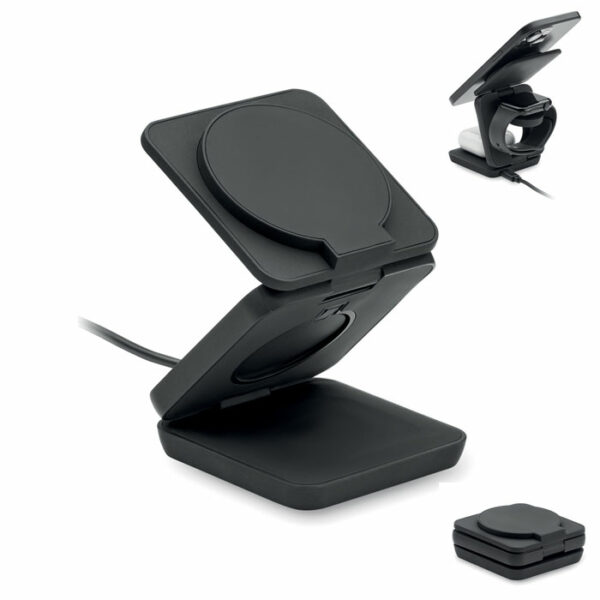 Station de charge pliable 3en1