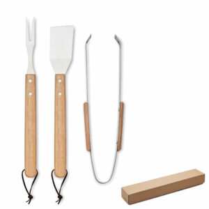 Set de barbecue en chêne