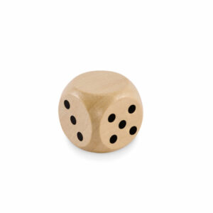 Dés en bois Schima 3cm dia