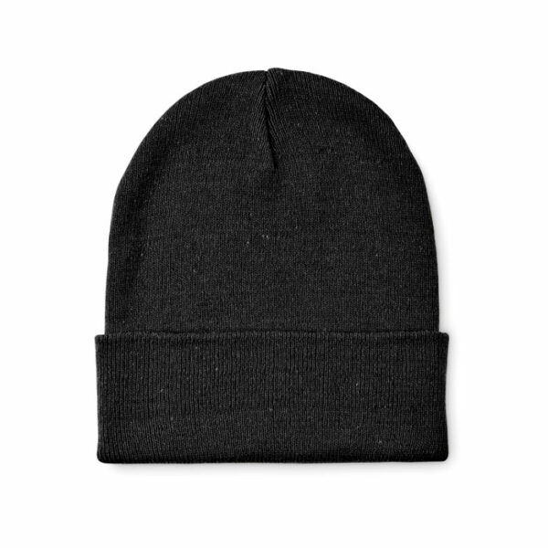 Bonnet tricoté avec revers