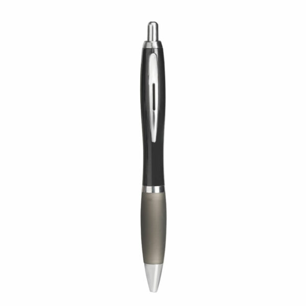 Stylo bille à l'encre bleue.