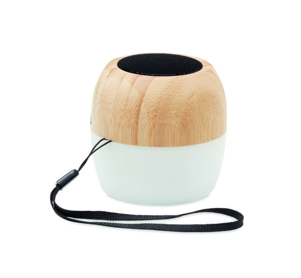 Haut-parleur sans fil en bambou