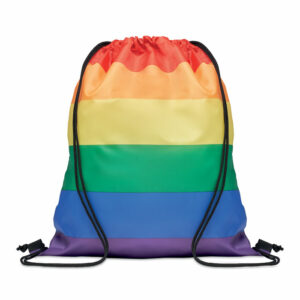 Sac à cordon arc-en-ciel RPET