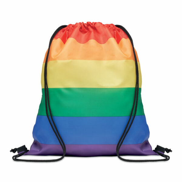 Sac à cordon arc-en-ciel RPET