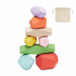 8 Pieces en bois empilables