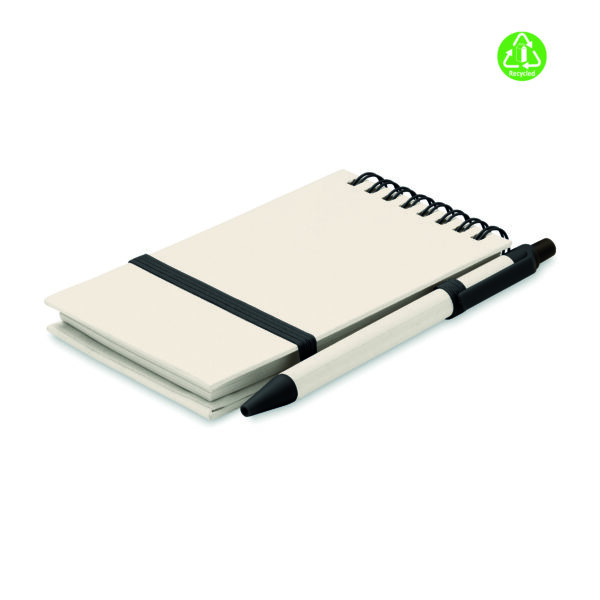 Carnet en carton de lait recycl