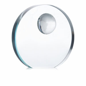 Trophée globe en verre
