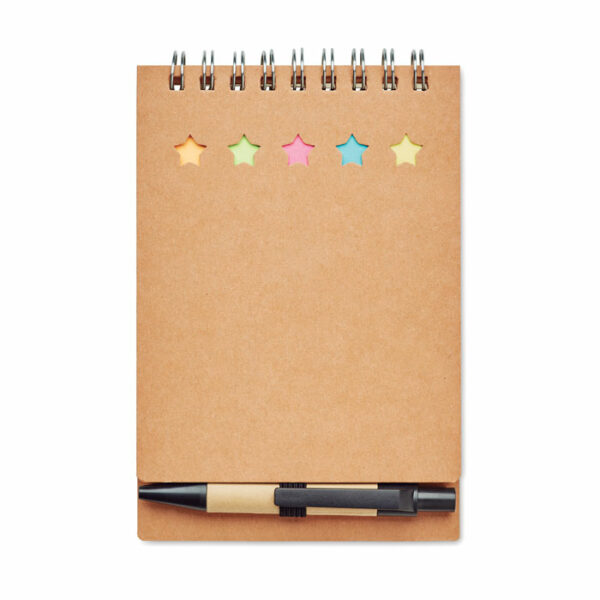 Carnet avec stylo et feuillets