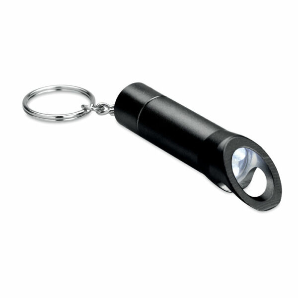 Lampe torche porte-clés en mét
