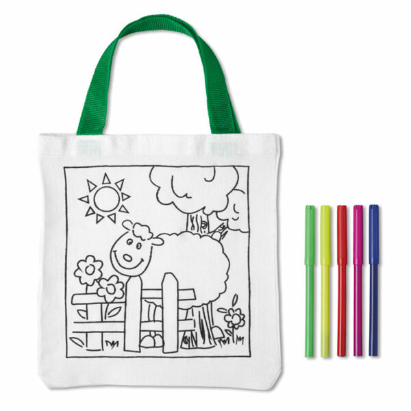 Sac coton à colorier