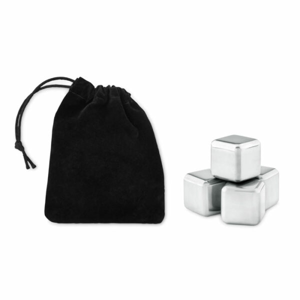 Set 4 glaçons en acier inox