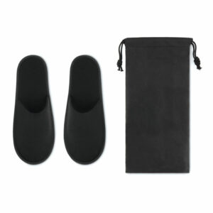 Paire de pantoufles & pochette